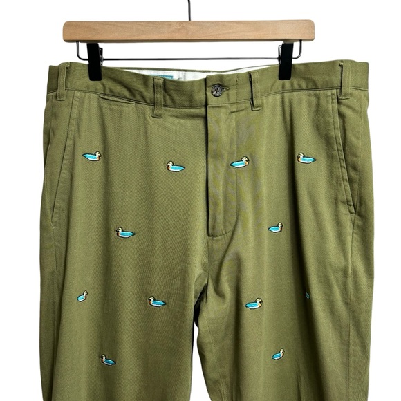 Castaway Nantucket Island Mens Size 35 Pants Chinos Mallard Duck Cotton Trousers - Picture 3 of 7